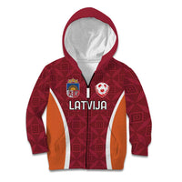 Custom Latvia Football Kid Hoodie Latvijas Futbola Izlase