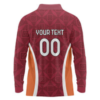 Custom Latvia Football Long Sleeve Polo Shirt Latvijas Futbola Izlase