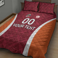Custom Latvia Football Quilt Bed Set Latvijas Futbola Izlase