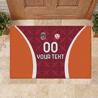 Custom Latvia Football Rubber Doormat Latvijas Futbola Izlase