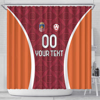 Custom Latvia Football Shower Curtain Latvijas Futbola Izlase