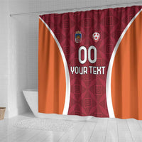 Custom Latvia Football Shower Curtain Latvijas Futbola Izlase