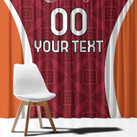 Custom Latvia Football Window Curtain Latvijas Futbola Izlase