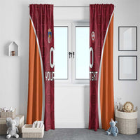 Custom Latvia Football Window Curtain Latvijas Futbola Izlase