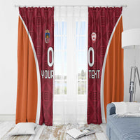 Custom Latvia Football Window Curtain Latvijas Futbola Izlase