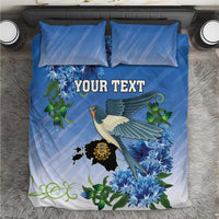 Personalized Estonia Bedding Set Barn Swallow Cornflower Flower