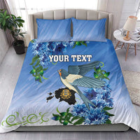 Personalized Estonia Bedding Set Barn Swallow Cornflower Flower