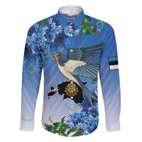 Personalized Estonia Family Matching Short Sleeve Bodycon Dress and Hawaiian Shirt Barn Swallow Cornflower Flower