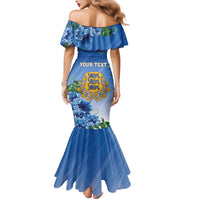 Personalized Estonia Mermaid Dress Barn Swallow Cornflower Flower