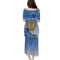 Personalized Estonia Puletasi Barn Swallow Cornflower Flower