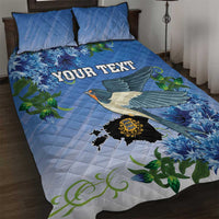 Personalized Estonia Quilt Bed Set Barn Swallow Cornflower Flower