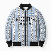 Custom Argentina Heritage Football Bomber Puffer Jacket La Albiceleste Glory Road to 2026