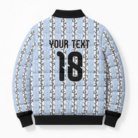 Custom Argentina Heritage Football Bomber Puffer Jacket La Albiceleste Glory Road to 2026