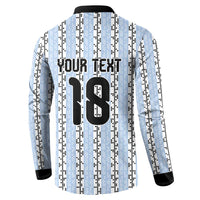Custom Argentina Heritage Football Button Sweatshirt La Albiceleste Glory Road to 2026