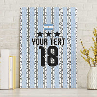Custom Argentina Heritage Football Canvas Wall Art La Albiceleste Glory Road to 2026