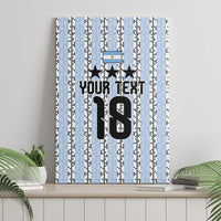 Custom Argentina Heritage Football Canvas Wall Art La Albiceleste Glory Road to 2026