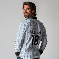 Custom Argentina Heritage Football Long Sleeve Polo Shirt La Albiceleste Glory Road to 2026