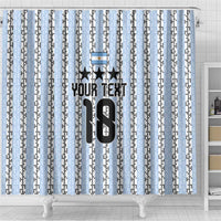 Custom Argentina Heritage Football Shower Curtain La Albiceleste Glory Road to 2026