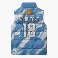 Custom Argentina Football Sleeveless Puffer Jacket Muchachos, Ahora Nos Volvimos a Ilusionar