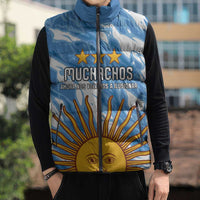Custom Argentina Football Sleeveless Puffer Jacket Muchachos, Ahora Nos Volvimos a Ilusionar