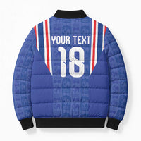 Custom France Football Bomber Puffer Jacket Les Bleus Glory Road to 2026