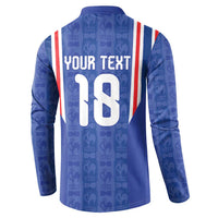 Custom France Football Button Sweatshirt Les Bleus Glory Road to 2026