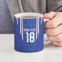 Custom France Football Ceramic Mug Les Bleus Glory Road to 2026