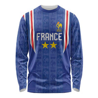 Custom France Football Long Sleeve Shirt Les Bleus Glory Road to 2026