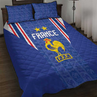 France Football Quilt Bed Set Les Bleus Glory Road to 2026