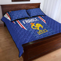 France Football Quilt Bed Set Les Bleus Glory Road to 2026