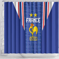 France Football Shower Curtain Les Bleus Glory Road to 2026