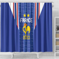 France Football Shower Curtain Les Bleus Glory Road to 2026