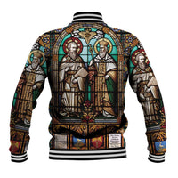 Happy Saints Cyril and Methodius Day Baseball Jacket Christian Stained-Glass Window
