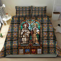 Happy Saints Cyril and Methodius Day Bedding Set Christian Stained-Glass Window