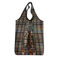 Happy Saints Cyril and Methodius Day Grocery Bag Christian Stained-Glass Window