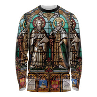 Happy Saints Cyril and Methodius Day Long Sleeve Shirt Christian Stained-Glass Window