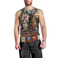 Happy Saints Cyril and Methodius Day Men Tank Top Christian Stained-Glass Window