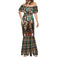 Happy Saints Cyril and Methodius Day Mermaid Dress Christian Stained-Glass Window