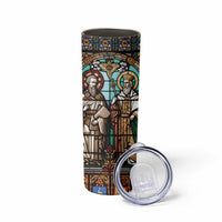 Happy Saints Cyril and Methodius Day Skinny Tumbler Christian Stained-Glass Window