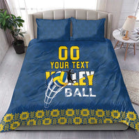 Custom Ukraine Volleyball Bedding Set Cholovicha Zbirna Ukrainy z Volejbolu