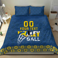 Custom Ukraine Volleyball Bedding Set Cholovicha Zbirna Ukrainy z Volejbolu