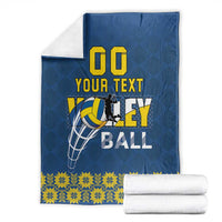 Custom Ukraine Volleyball Blanket Cholovicha Zbirna Ukrainy z Volejbolu