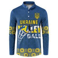 Custom Ukraine Volleyball Button Sweatshirt Cholovicha Zbirna Ukrainy z Volejbolu