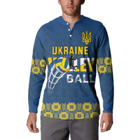 Custom Ukraine Volleyball Button Sweatshirt Cholovicha Zbirna Ukrainy z Volejbolu