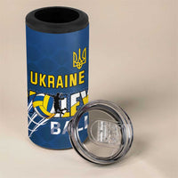 Custom Ukraine Volleyball 4 in 1 Can Cooler Tumbler Cholovicha Zbirna Ukrainy z Volejbolu