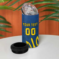Custom Ukraine Volleyball 4 in 1 Can Cooler Tumbler Cholovicha Zbirna Ukrainy z Volejbolu