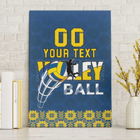 Custom Ukraine Volleyball Canvas Wall Art Cholovicha Zbirna Ukrainy z Volejbolu