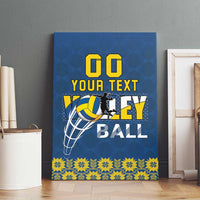 Custom Ukraine Volleyball Canvas Wall Art Cholovicha Zbirna Ukrainy z Volejbolu