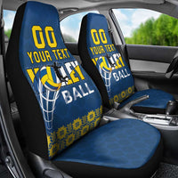 Custom Ukraine Volleyball Car Seat Cover Cholovicha Zbirna Ukrainy z Volejbolu