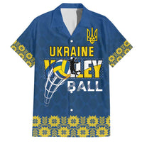 Custom Ukraine Volleyball Family Matching Off Shoulder Maxi Dress and Hawaiian Shirt Cholovicha Zbirna Ukrainy z Volejbolu